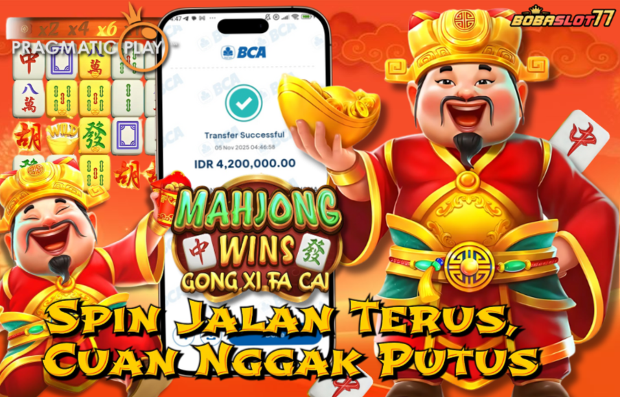 Selamat kepada user id : mb***7 Wede Rp 4.200.000 di Game MAHJONG WINS GONG XI FA CAI PRAGMATIC PLAY Cair Gk Sampe 1 Menit! Menang Mudah di Bobaslot77